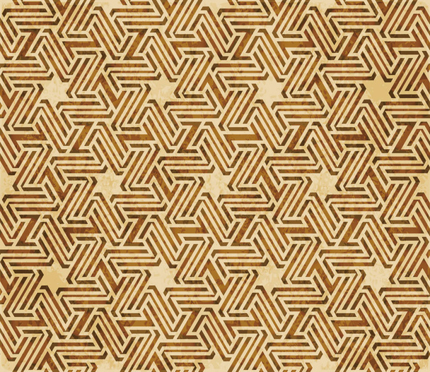 Ретро коричневий Іслам безшовні геометрії візерунок s у фоновому режимі - Вектор, зображення