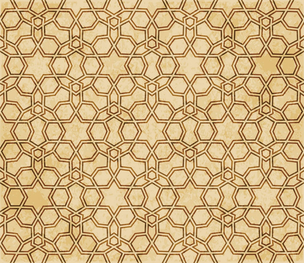 Rétro brun Islam sans couture géométrie motif fond oriental s
 - Vecteur, image