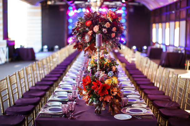 stůl pro svatbu nebo další catered event večeři - Fotografie, Obrázek