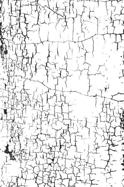 Distressed Overlay Textur von rissigem Beton - Vektor, Bild