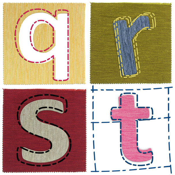 Textile letters collection - Foto, Bild