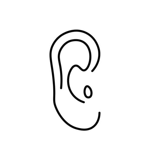 lidské ucho ikonu vektorové ilustrace - Vektor, obrázek