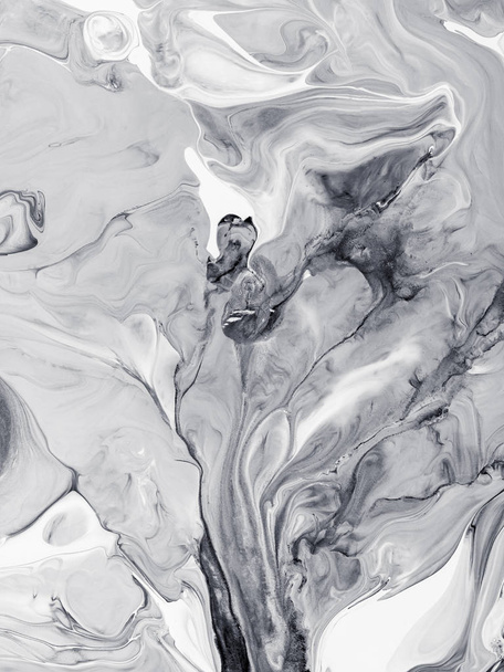 Черно-белый мрамор абстрактный ручной работы фон
 - Фото, изображение