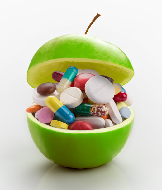 Apple täynnä lääkkeitä
 - Valokuva, kuva
