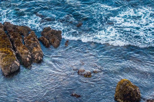 Looking Down on Blue Pacific Waters - Photo, Image