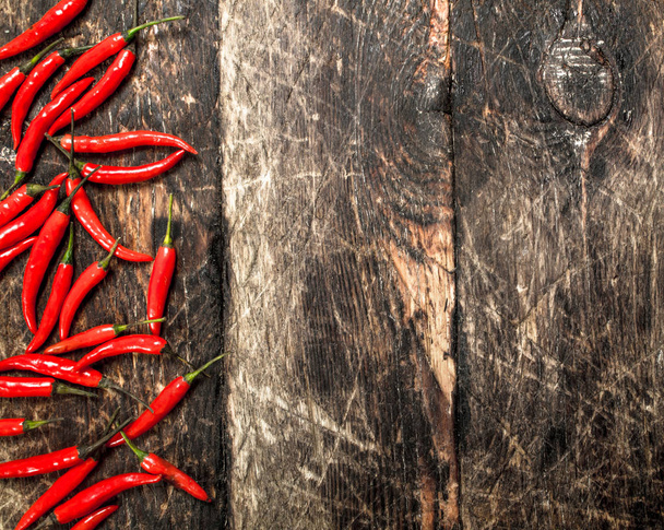 Hot chili peppers. - Foto, Bild