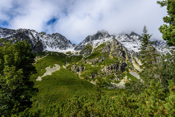 montagnes carpates slovaques en automne. collines vertes avec sommets
  - Photo, image