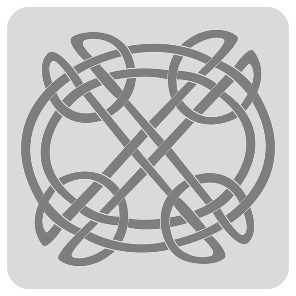 icône monochrome avec art celtique et ornements ethniques pour votre design
 - Vecteur, image