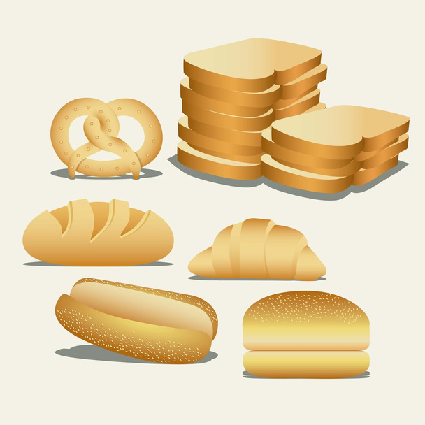 Icônes de boulangerie
 - Vecteur, image