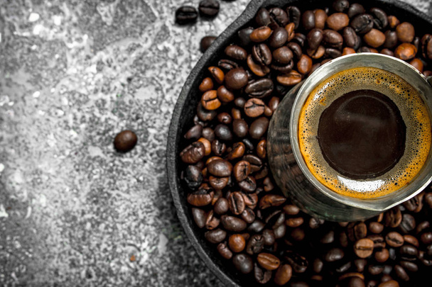Fresh coffee in the Turk. - Photo, Image