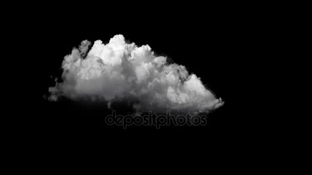 hermosa animación de nubes digitales en un canal alfa de fondo negro
 - Imágenes, Vídeo