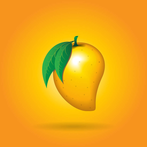 mango fruta contorno abstracto sobre fondo gradiente naranja. Disponible en jpeg de alta resolución en varios tamaños & archivo eps editable, se puede utilizar para el papel pintado, patrón, web, blog, superficie, texturas, gráfico & impresión
. - Vector, imagen