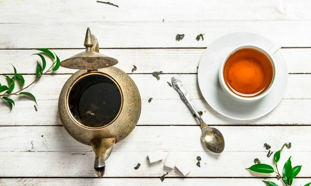 Aromatic Indian tea. - Φωτογραφία, εικόνα