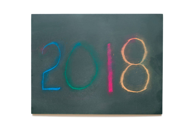 2018 год на чёрной доске
 - Фото, изображение