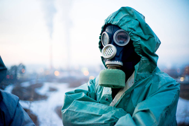People in gas masks - Fotografie, Obrázek