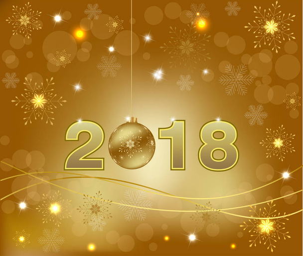 New Year Card Design - Vector, Image