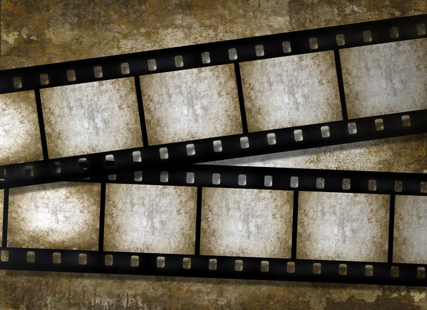 Starý papír s filmové pásy, grunge - Fotografie, Obrázek