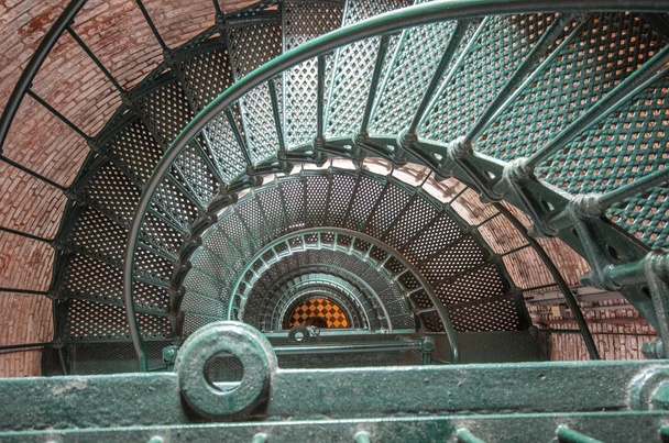 Σπειροειδής σκάλα το φως Currituck - Φωτογραφία, εικόνα