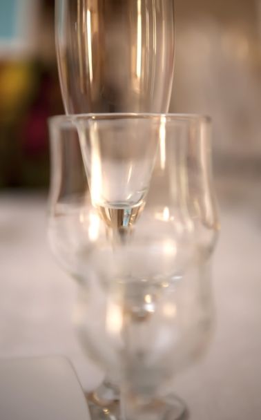 A beautiful shot of 3 pieces of glass - Photo, Image