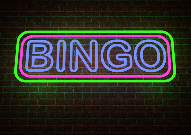Bingo znak w Neon - Zdjęcie, obraz
