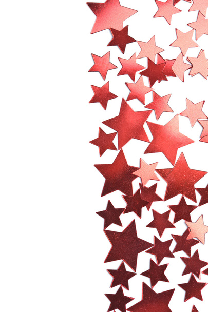 Vacaciones estrellas rojas marco aislado
 - Foto, imagen