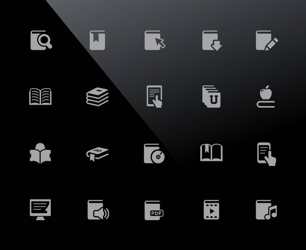 Book Icons // 32px Series - Vector icons adjusted to work in a 32 pixel grid. - Вектор,изображение