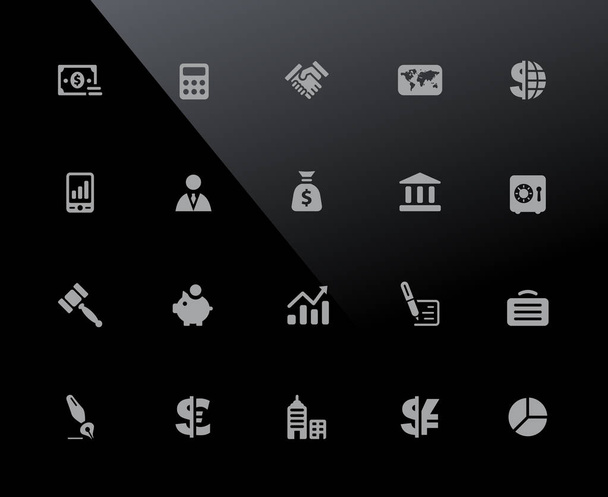 Business and Finance Icons // 32px Series - Vector icons adjusted to work in a 32 pixel grid. - Вектор,изображение