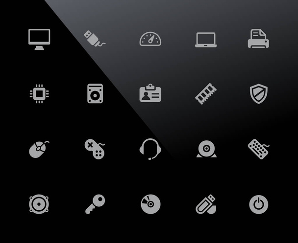 Computer Icons // 32px Series - Vector icons adjusted to work in a 32 pixel grid. - Вектор,изображение