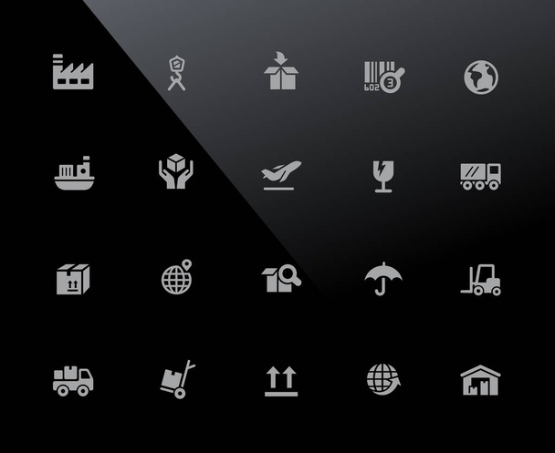 Industry and Logistics Icons // 32px Series - Vector icons adjusted to work in a 32 pixel grid. - Vektori, kuva