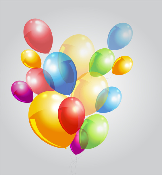 Background with colorful balloons. - Vector, Image