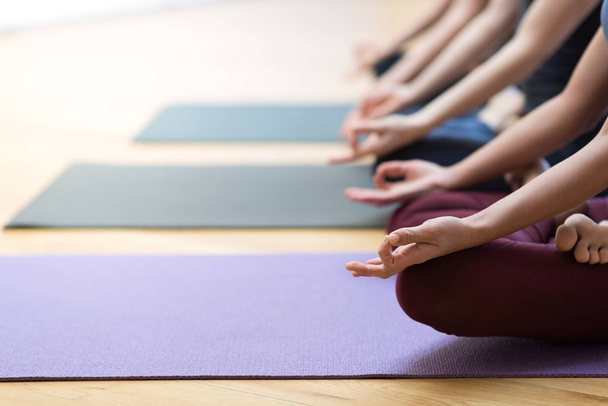 Yoga and mindfulness meditation - Valokuva, kuva