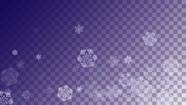 Snowflakes Christmas Background. - Vector, Imagen