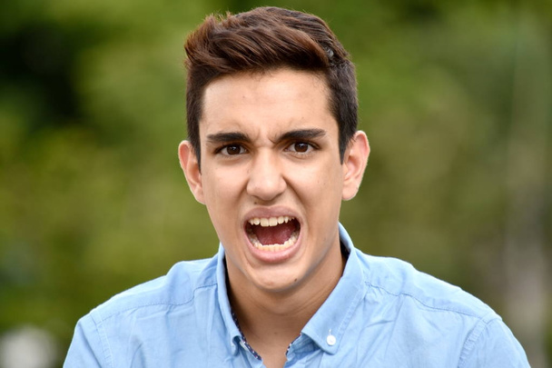 Upset Hispanic Teen Male - Fotografie, Obrázek