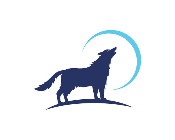 Векторний логотип шаблон вовк - Вектор, зображення