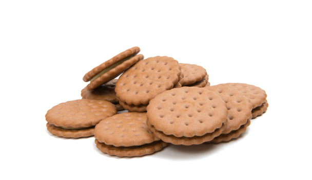 double biscuits isolated  - Photo, Image