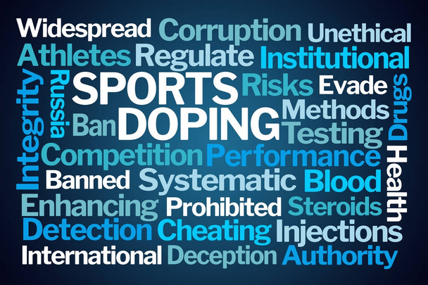 Sport Doping Word Cloud - Foto, afbeelding