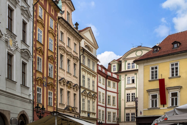 Budynków historycznych w starym mieście w Pradze, Republika Czeska - Zdjęcie, obraz