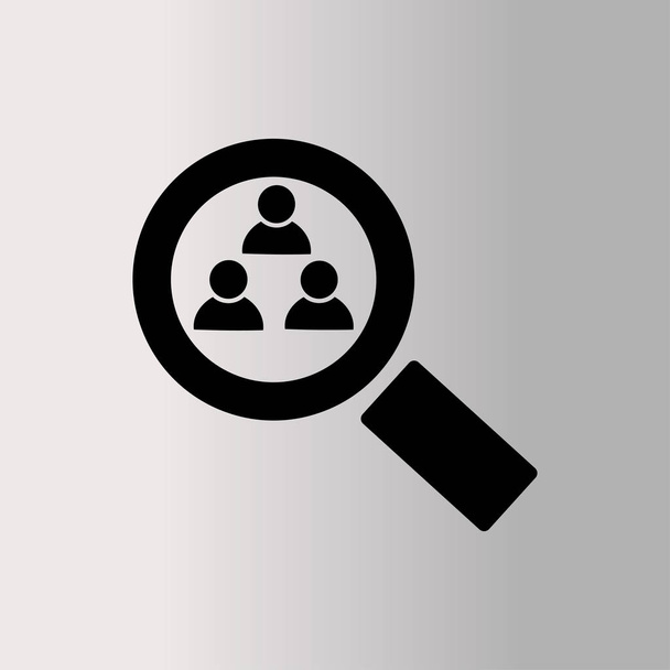 Magnifying glass icon - Vector, Image