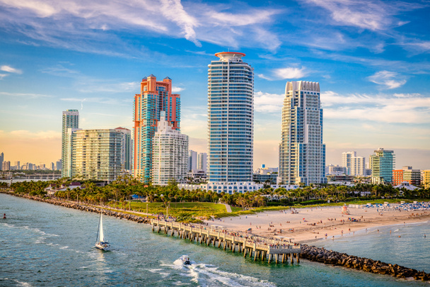 South Beach, Miami, Flórida, EUA
 - Foto, Imagem