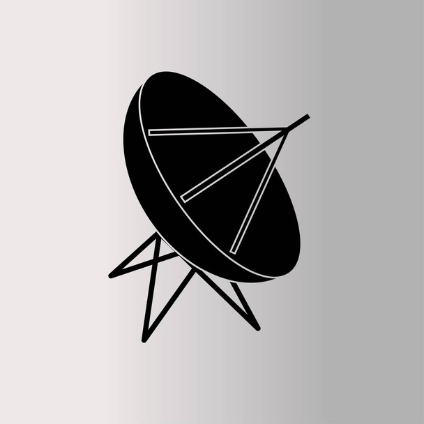 műholdas antenna ikon - Vektor, kép