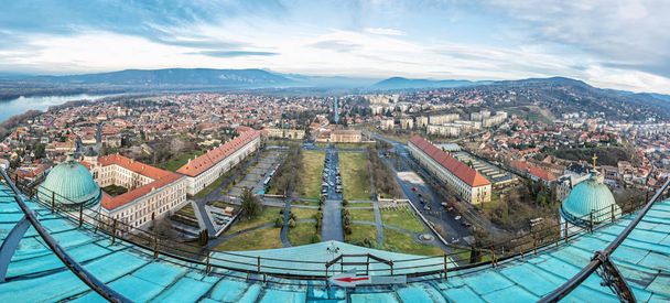Θέα από το θόλο της Βασιλικής, Έστεργκομ, Ουγγαρία, πανοραμική - Φωτογραφία, εικόνα