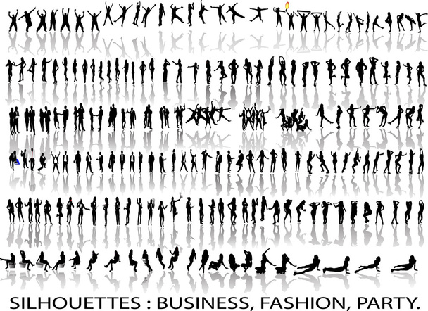 Big set of vector silhouettes - Vector, Image