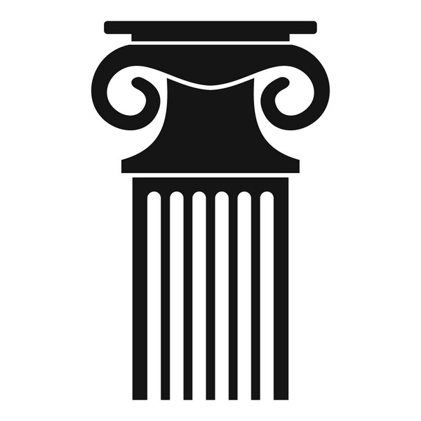 Icono de columna decorativa, estilo simple
. - Vector, Imagen