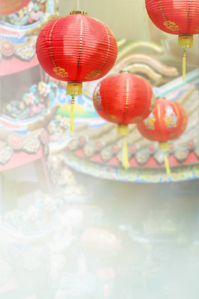 Çin 'de yeni yıl fenerleri. - Fotoğraf, Görsel