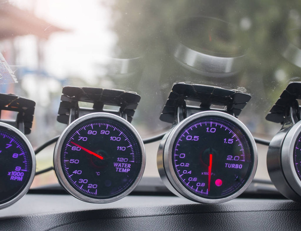 A speed meter is gauge - Photo, Image