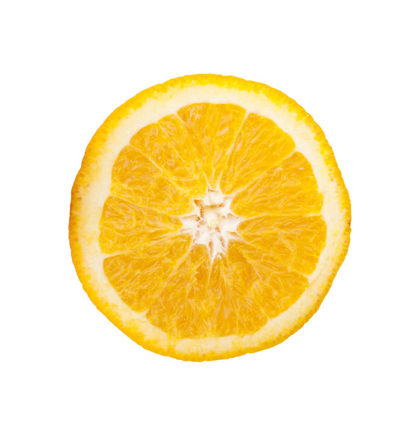 Orange slice isolated on white background - Фото, изображение