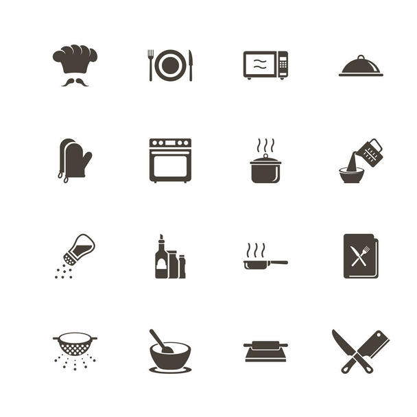 Cooking - Flat Vector Icons - Vector, Image