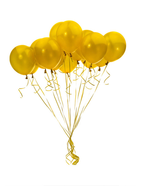 golden balloons  - Фото, изображение