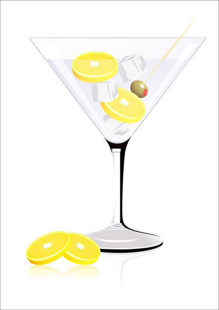 Lemon cocktail - Vektör, Görsel