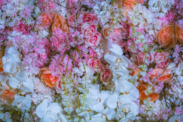 Kaunis kukkia tausta häät kohtaus - Valokuva, kuva